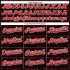 Custom Black Red-White 3D Pattern Design Arabesque Shape Authentic Baseball Jersey - Image 4