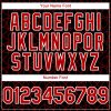 Custom Black Red-White 3D Pattern Design Arabesque Shape Authentic Baseball Jersey - Image 5
