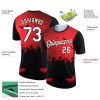 Custom Red White-Black 3D Halloween Performance T-Shirt - Image 2