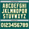 Custom Midnight Green White-Gold 3 Colors Arm Shapes Authentic Baseball Jersey - Image 6