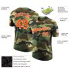 Custom Camo Orange-White Performance Salute To Service T-Shirt - Image 2