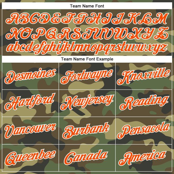 Custom Camo Orange-White Performance Salute To Service T-Shirt - Image 3