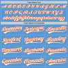 Custom Powder Blue White-Orange Performance Vapor Golf Polo Shirt - Image 4