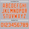 Custom Gray Orange-White Mesh Authentic Throwback Baseball Jersey - Image 5