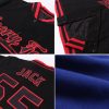 Custom Royal White Old Gold-Black Bomber Full-Snap Varsity Letterman Jacket - Image 2