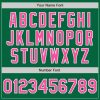 Custom Kelly Green Pink-White Bomber Full-Snap Varsity Letterman Jacket - Image 5
