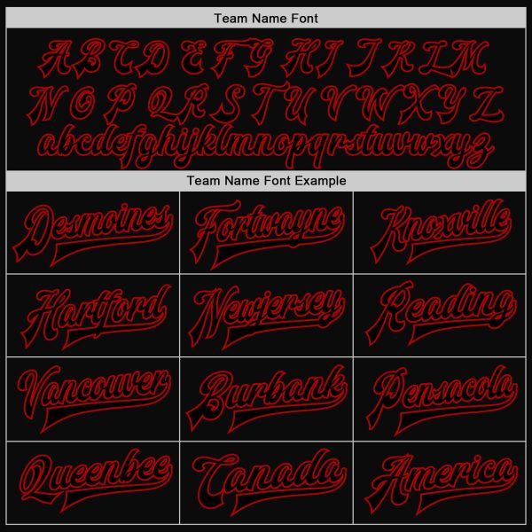 Custom Black Red Bomber Full-Snap Varsity Letterman Two Tone Jacket - Image 4
