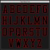 Custom Black Red Bomber Varsity Letterman Two Tone Zipper Jacket - Image 4