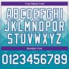 Custom White Teal-Purple Gradient Square Shape 3D Pattern Design Bomber Full-Snap Varsity Letterman Hoodie Jacket - Image 5