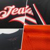Custom Orange Brown-White Mesh Authentic Throwback Baseball Jersey - Image 2