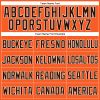 Custom Orange Brown-White Mesh Authentic Throwback Baseball Jersey - Image 4