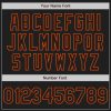 Custom Black Orange Authentic Raglan Sleeves Baseball Jersey - Image 5