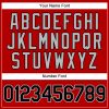 Custom Red Black Pinstripe Gray Authentic Baseball Jersey - Image 5