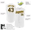 Custom White Black-Gold Authentic Sleeveless Baseball Jersey - Image 2