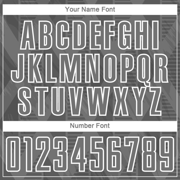 Custom Gray White Geometric Shapes Sublimation Soccer Uniform Jersey - Image 6