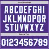Custom Purple White-Light Blue Two-Button Unisex Softball Jersey - Image 5