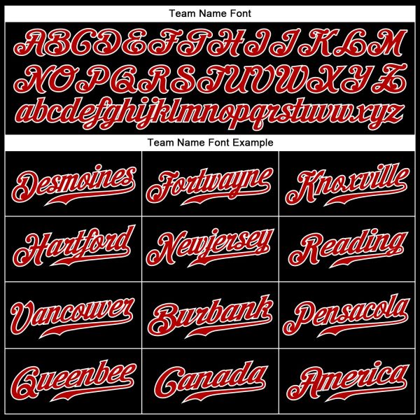 Custom Black Red-White 3D Pattern Design Multicolor Authentic Baseball Jersey - Image 4