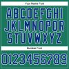 Custom Kelly Green White Pinstripe Royal-White Authentic Baseball Jersey - Image 5